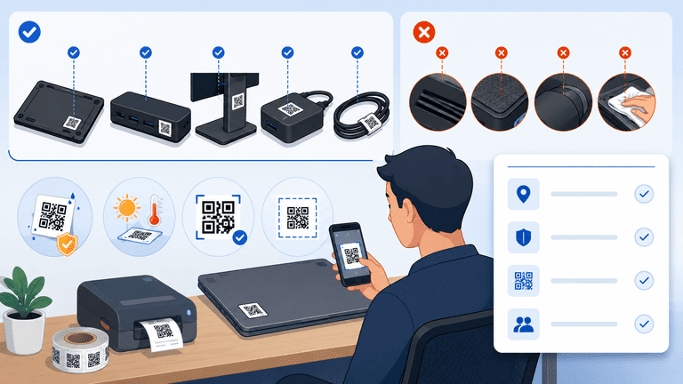 Asset Tags for Laptops: What to Print and Where