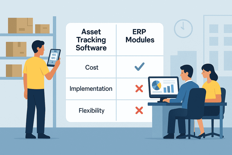 Asset Tracking Software vs ERP Modules: What to Choose?