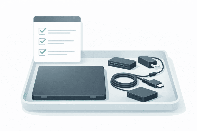 Laptop and Peripheral Kit Checklist for Offboarding Returns