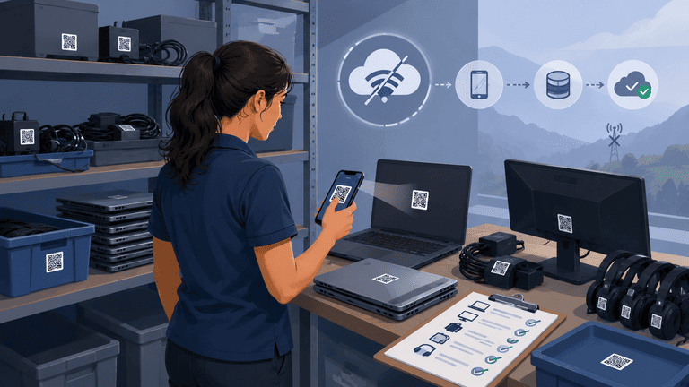 Mobile Asset Tracking for Low-Connectivity Workflows